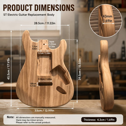 Guitar Stand, 43mm, Solid, Maple, Electric for Holding And Displaying Guitars