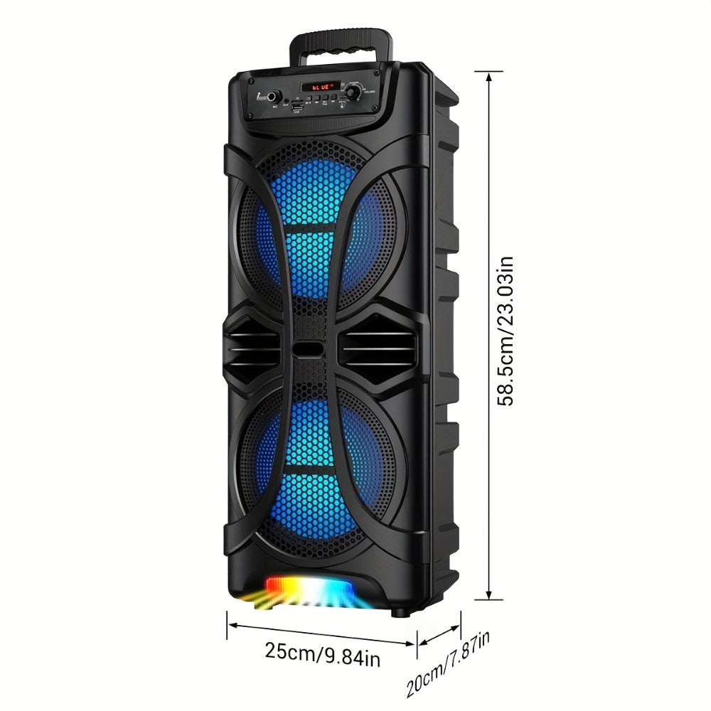 Portable PA Speaker, Bluetooth, Wireless, System, Rechargeable for Parties and Karaoke
