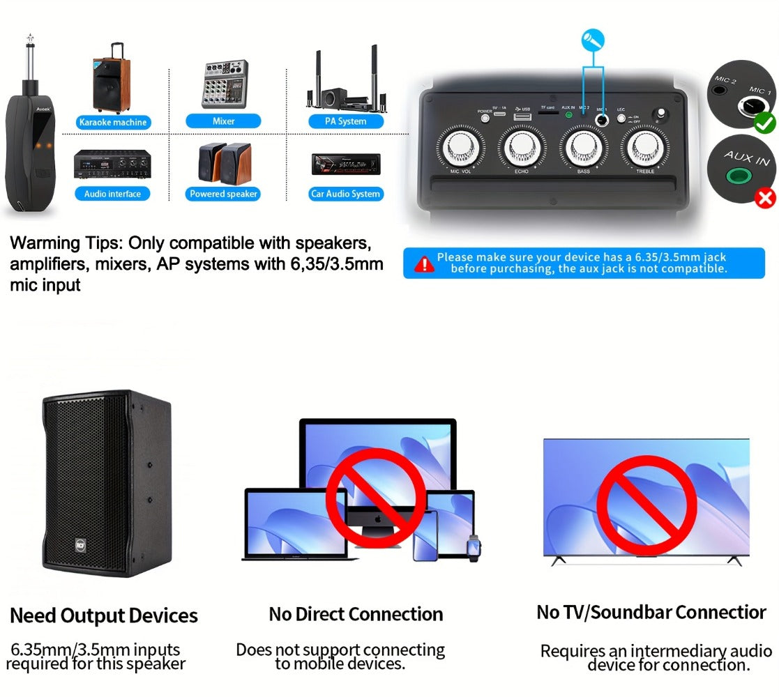 Recording Microphone, USB, Bluetooth, Wireless, Rechargeable for Recording and Streaming