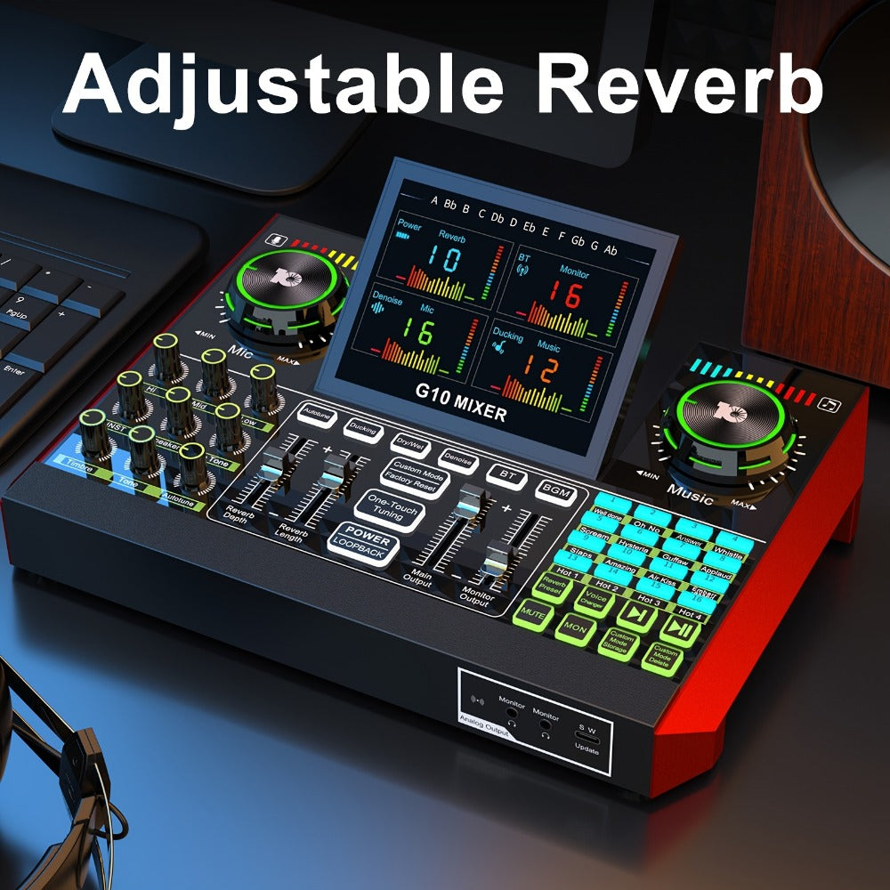 Portable Karaoke System, USB, Wireless, G10, Professional, Podcast for Parties and Karaoke