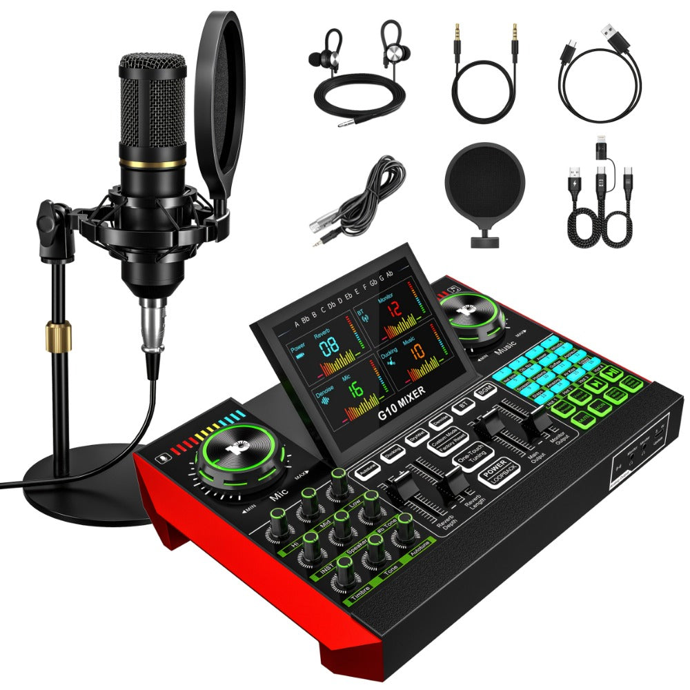 Audio Mixer, USB, Stereo, Sound, Board, Console for Live Sound