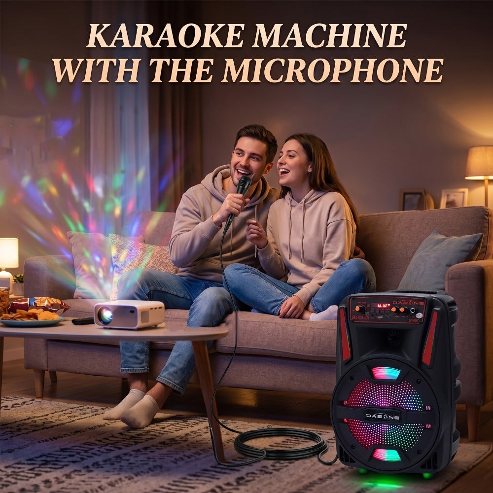 Portable PA Speaker, Remote Control, Wireless, Indoor/Outdoor for Parties and Karaoke