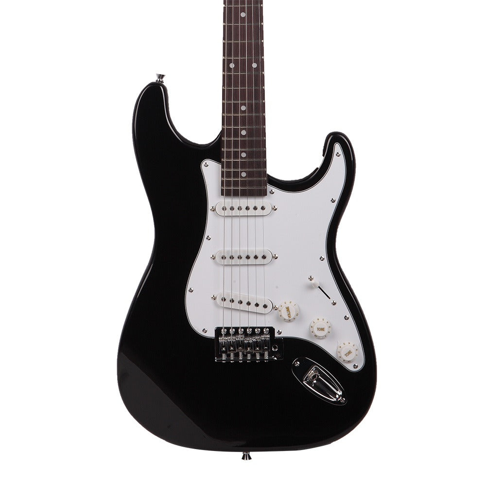 Electric Guitar, Adjustable, Rosewood, Fingerboard, Black for Lessons and Practice