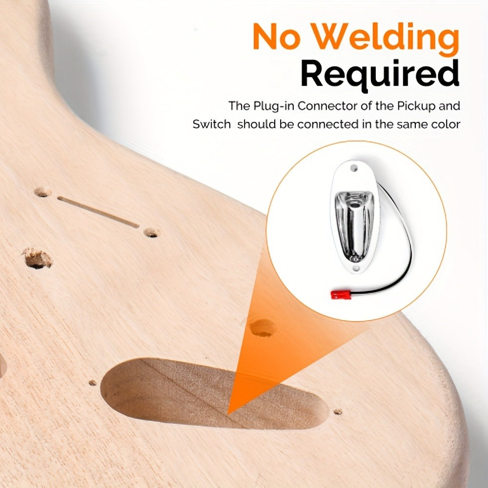 Electric Guitar, Glarry, DIY, Kit for Lessons and Practice for Home Practice, Rehearsal