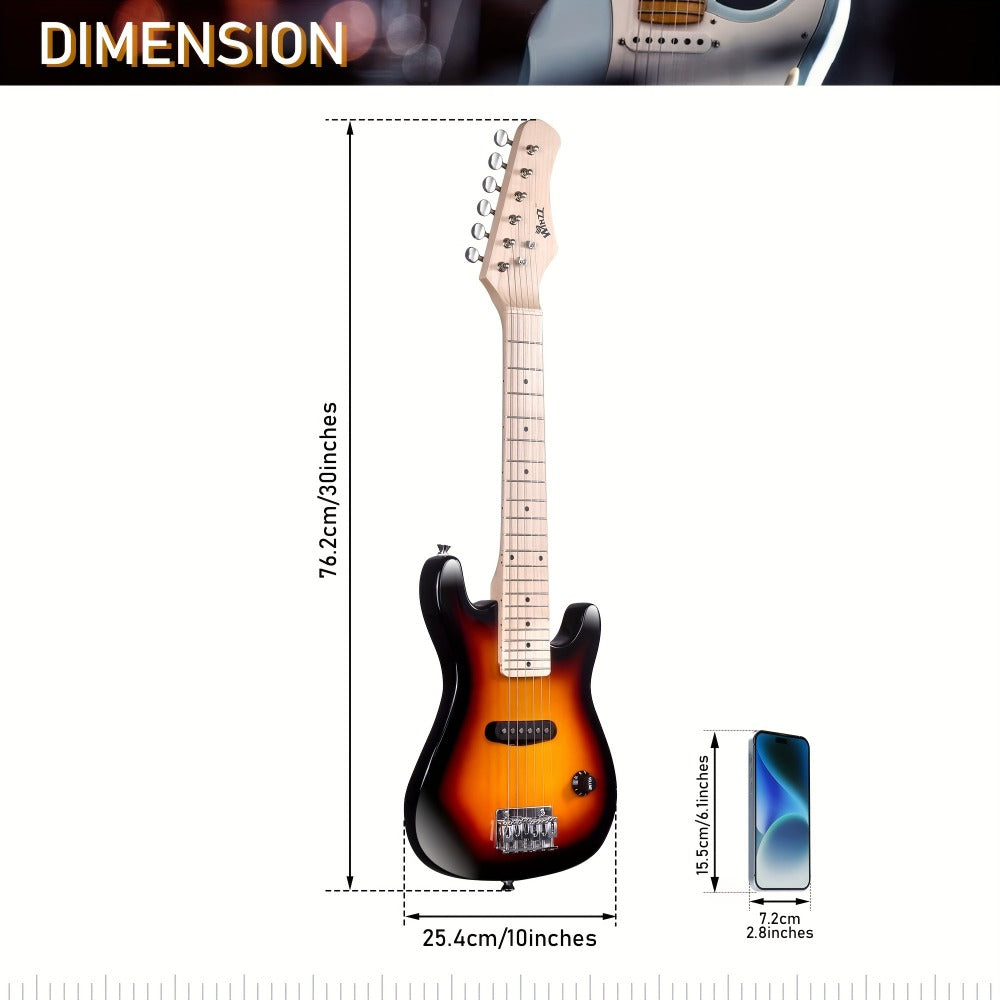 WINZZ 30-Inch Electric Guitar Starter Kit with Mini Amp and Gig Bag