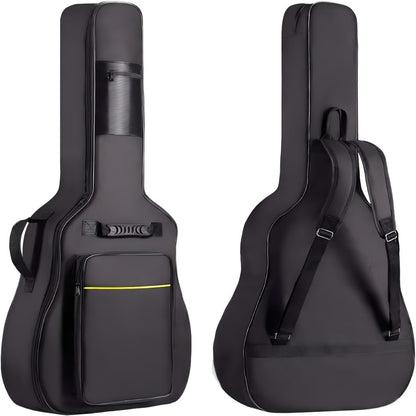 38 39 40 41 Inch Guitar Backpack Acoustic Guitar Bag 0.3 Inch Thick Padding Dual Adjustable Shoulder Strap Guitar Case Gig Bag with Back Hanger Loop product image