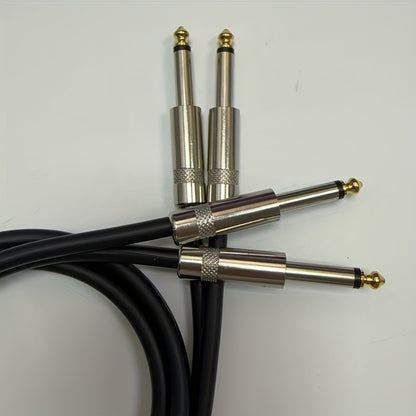 [Dual 6.35Mm Stereo Cable] Dual 6.35Mm 1/4 TS to Dual 1/4 TS Stereo Cable, Connectors for Speakers, Amplifiers, Mixers, AV Recorders, High-Fidelity Stereo Sound Systems, And Various Other Equipment