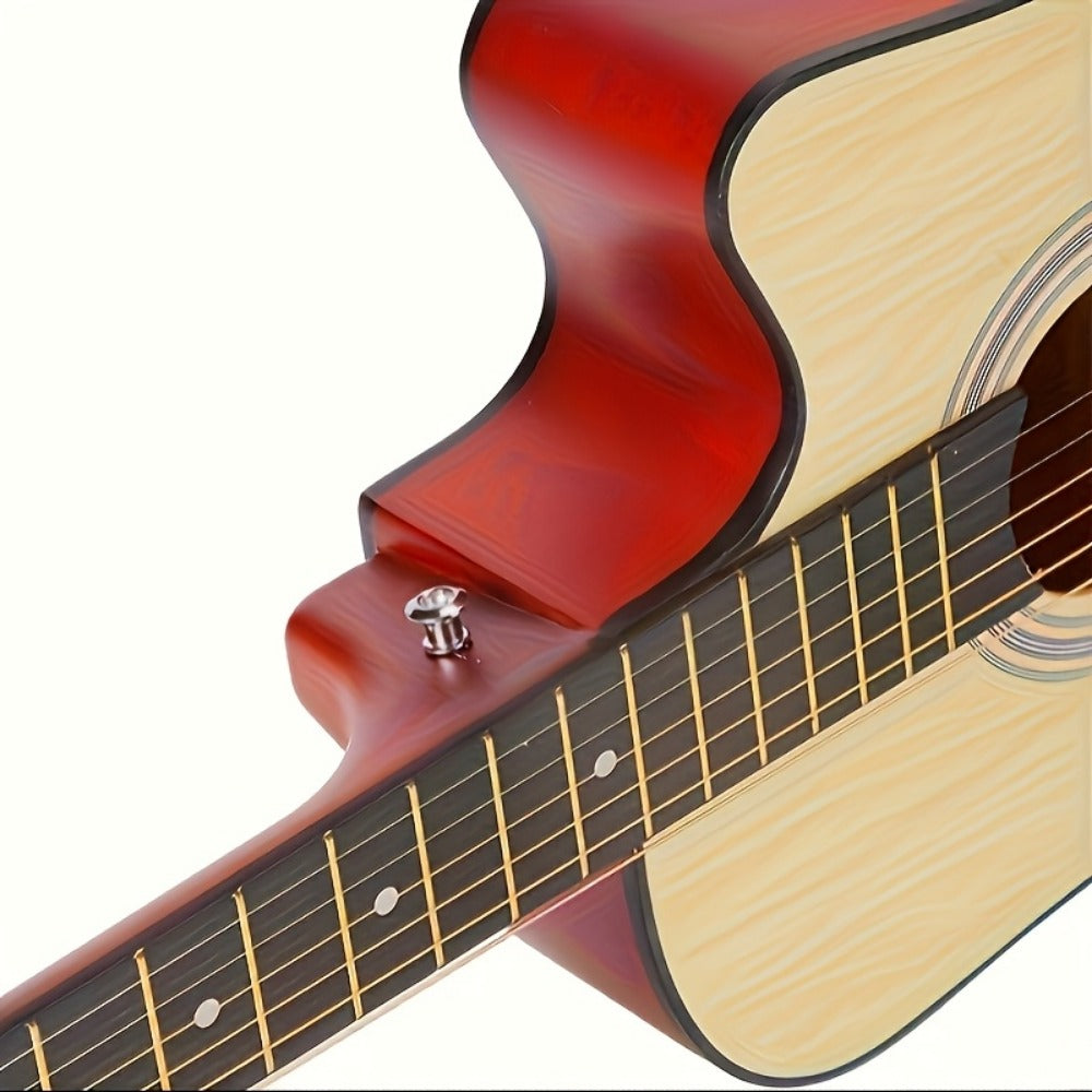 38-Inch Cutaway Acoustic Guitar Kit with Nylon Strings and Gig Bag