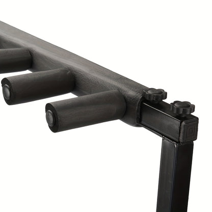 Glarry Square Multiple Guitars Stand, Display&Storage Rack, Guitar & Ukulele & Bass & Banjo Holder for Band, Studio, Home, Black, for 5/7/9 Guitars