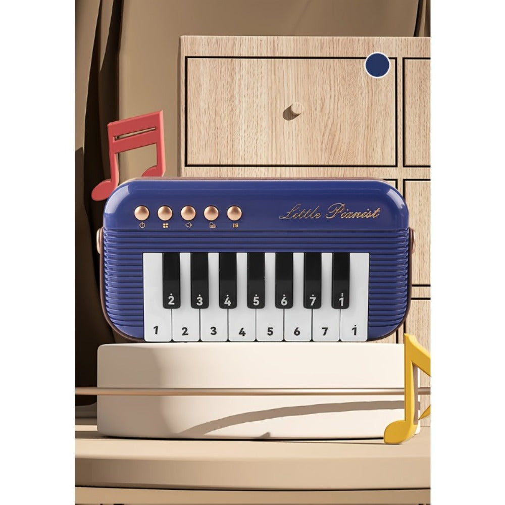 Mini Piano Keyboard, Portable, 15 Keys, Music for Basic Music Play And Portable Beginner