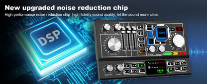 Audio Mixer, Podcast, Recording, Equipment for Live Sound for Home Practice, Rehearsal