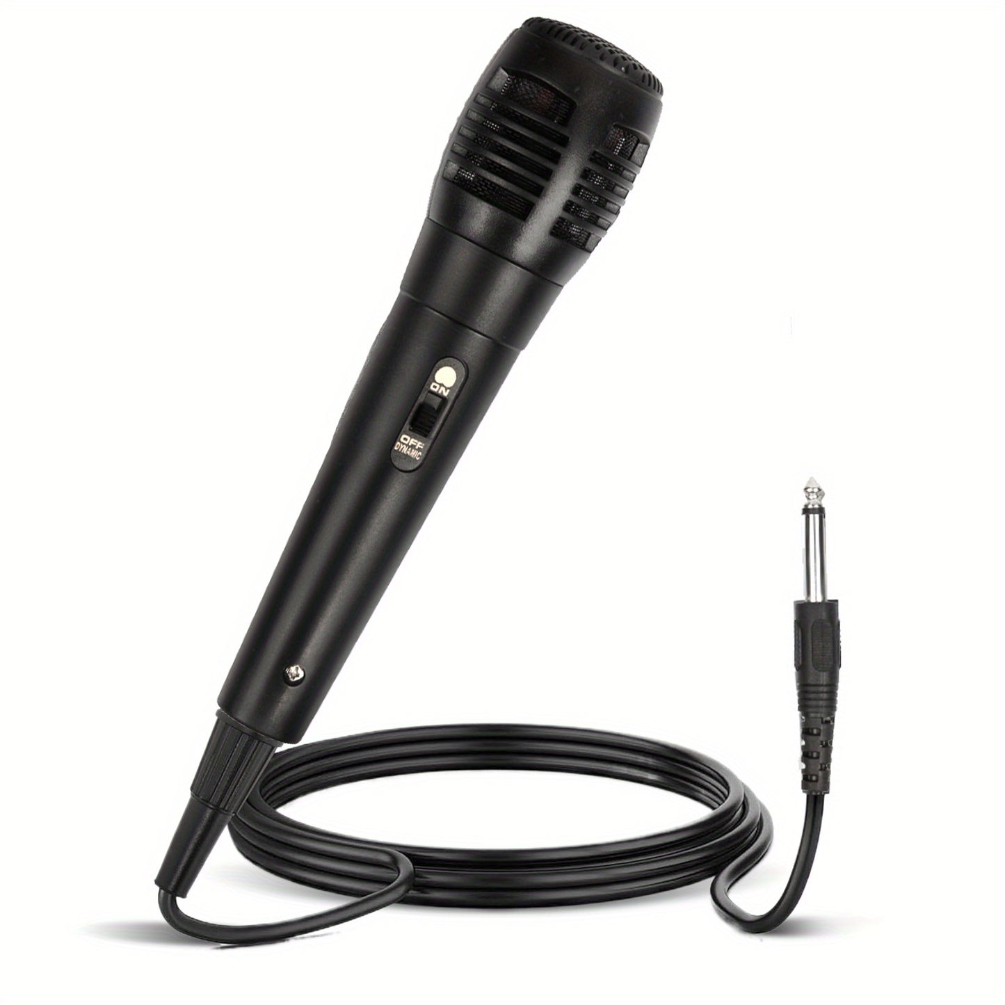 Handheld Wired Microphone for Karaoke, (Black) - 3.5mm Wired Universal Vocal Microphone, ON/Off Switch, Ideally Suited for Speakers, Karaoke Singing Machine