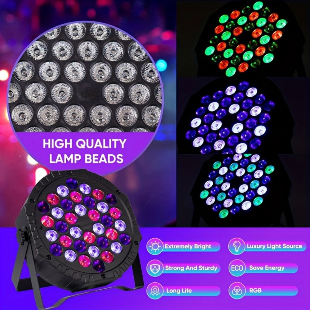 LED Stage Light, Remote Control, RGB, DMX Control, Lights, Party for Stage and Party