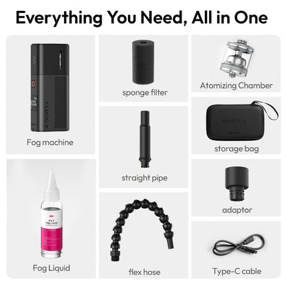 Stage Fog Machine, USB-C, Adjustable, Ulanzi, FILMOG for Stage and Party Lighting