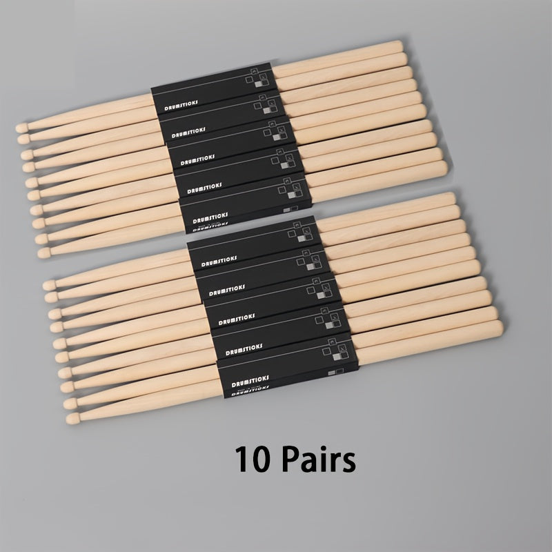 5A Drum Sticks 10 Pairs/4 Pairs Top Quality Jazz Drum Sticks DIY Drum Sticks The Best Choice for Practice And Professionals