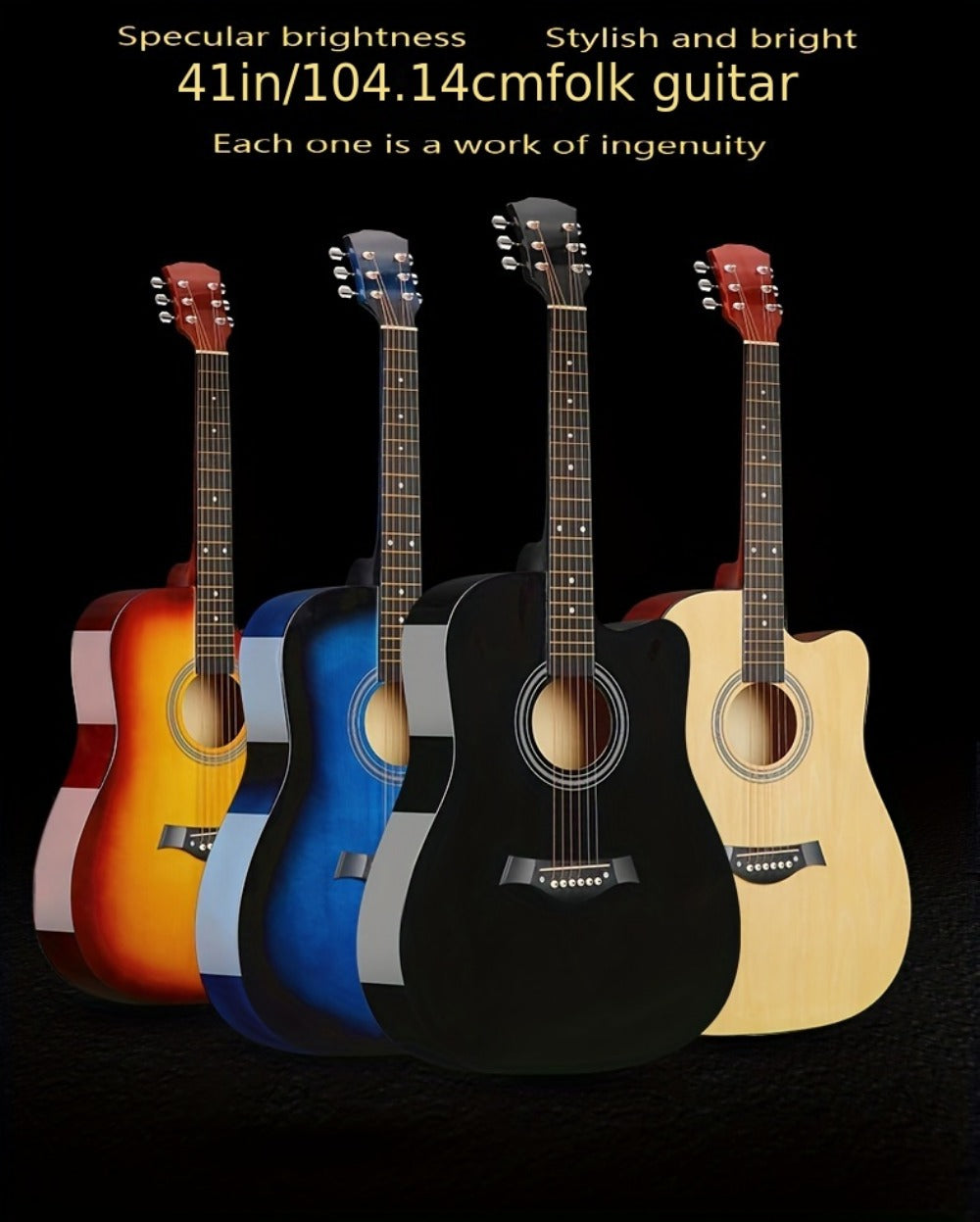 Acoustic Guitar, 41 Inches, This, Comprehensive, Designed for Lessons and Practice