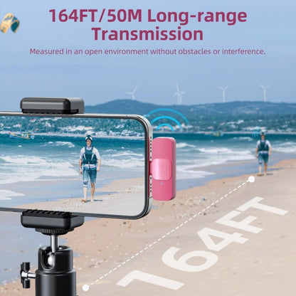 Recording Microphone, USB, Wireless, USB-C, 2pcs, Pink, Phone for Recording and Streaming