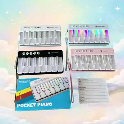 Pocket-Sized Mini Piano Keyboard - Portable 37-Key Electronic Keyboard For Music Practice, Stress Relief & Everyday Entertainment, Built-in Speaker, Perfect Travel Companion