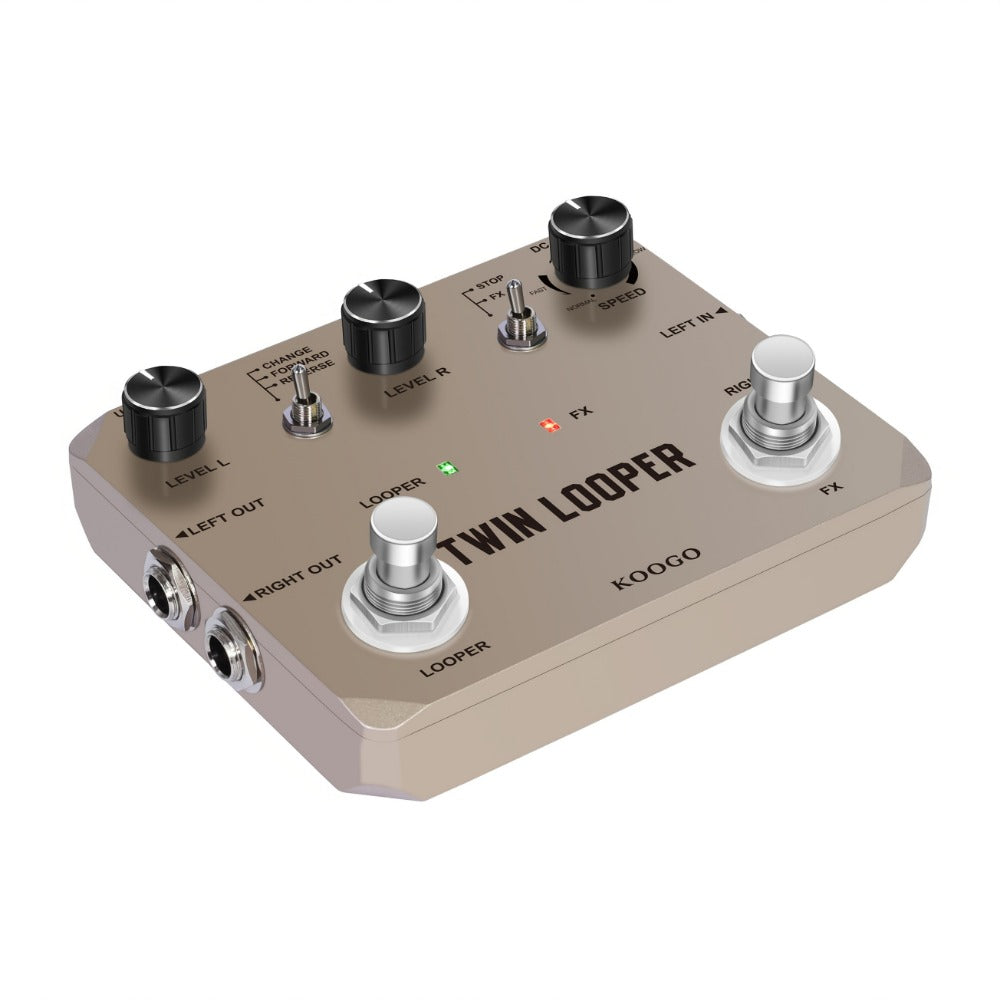 Guitar Effects Pedal, USB, Adjustable, Looper for Electric Guitar Or Bass Tone Shaping