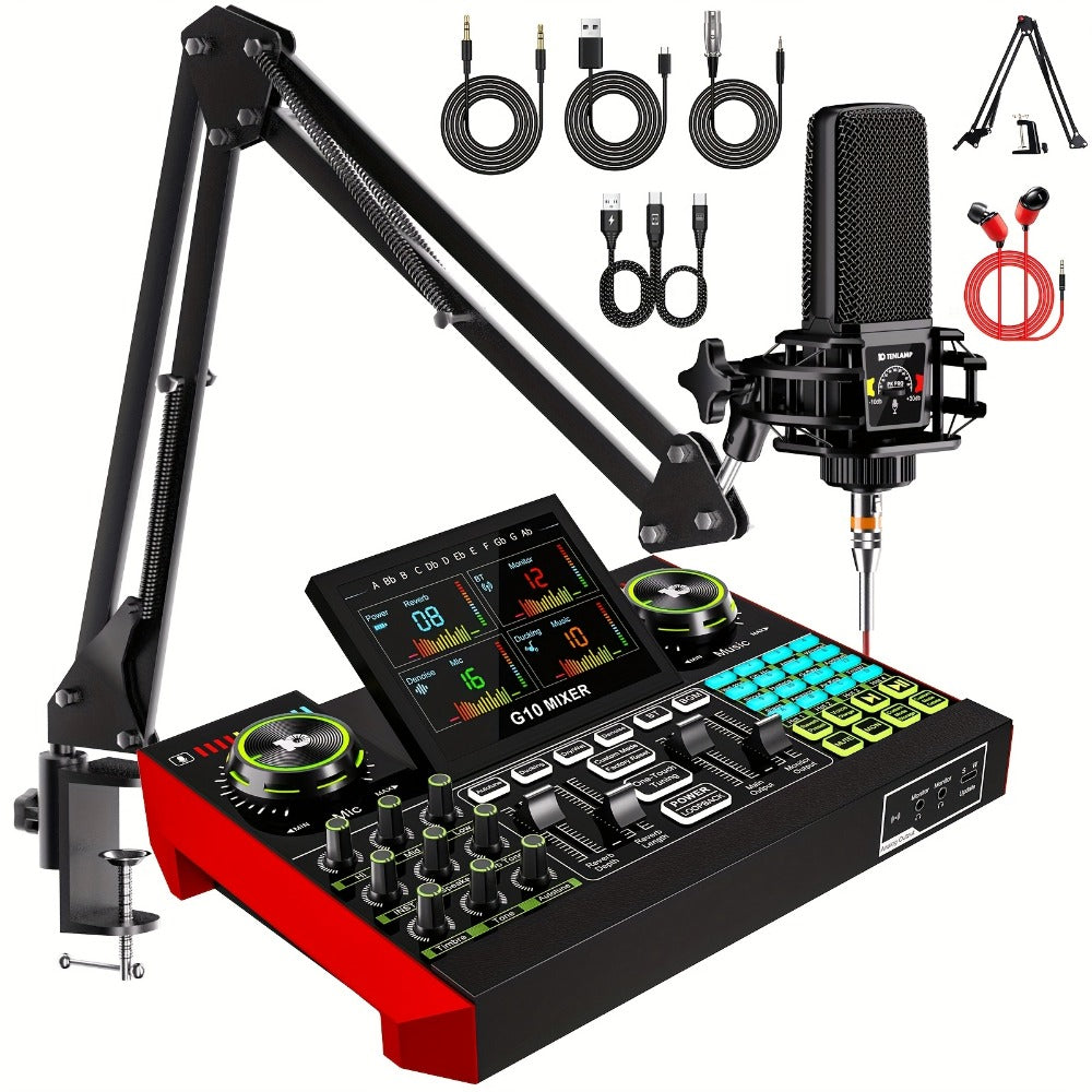 Audio Mixer, USB, Stereo, Sound, Board, Console for Live Sound
