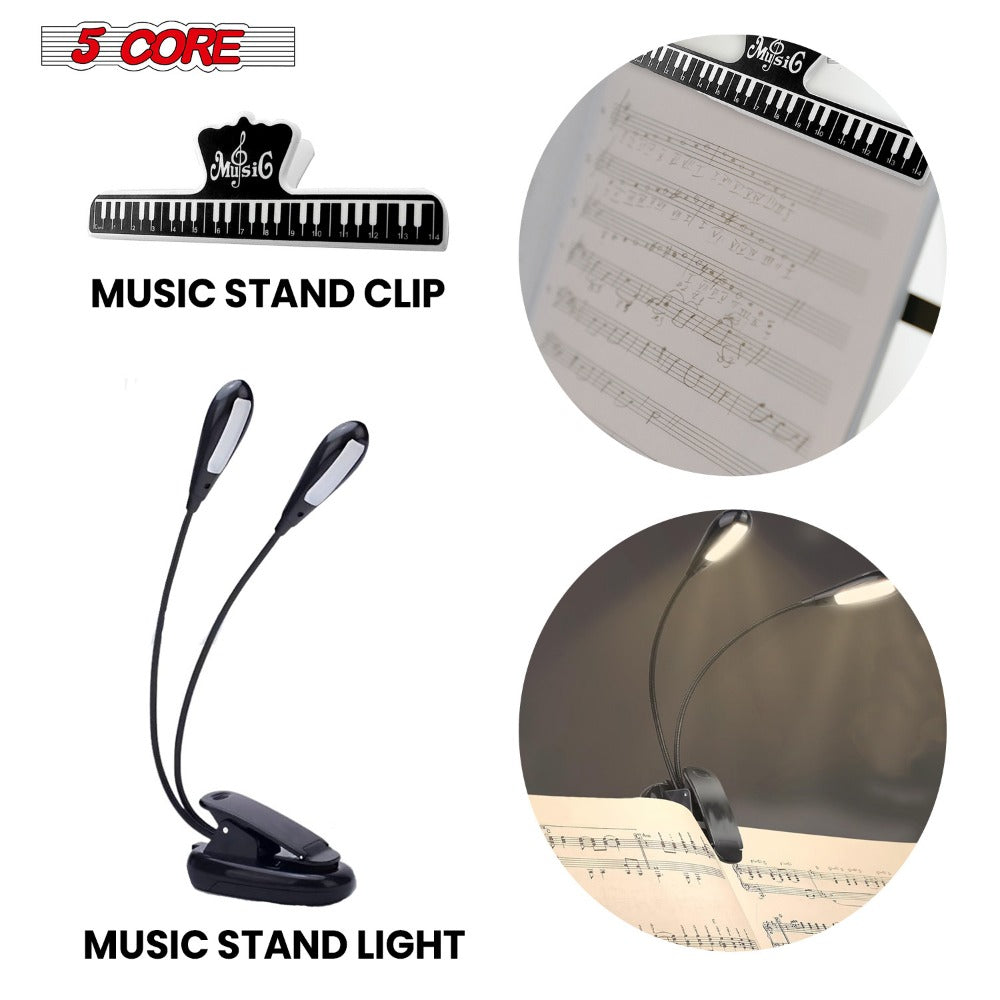 Folding Music Stand, Rechargeable, Foldable, Core for Holding Sheet Music For Lessons