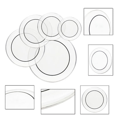 Transparent Drum Heads (22", 16", 14", 13", 12")