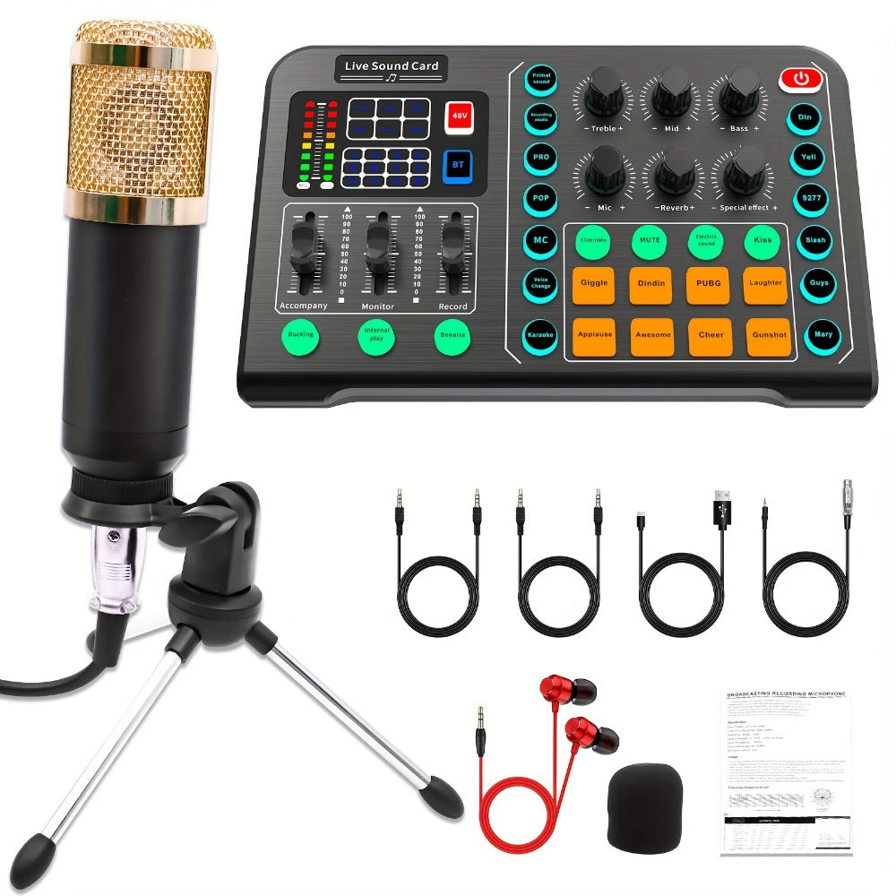 USB Audio Interface, 36V, USB, Podcast, Equipment, Bundle for Recording and Streaming