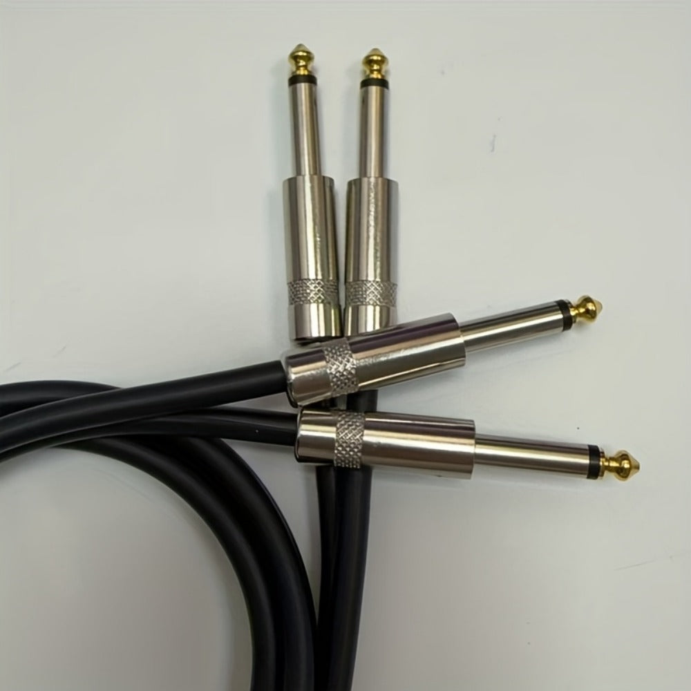 Dual 1/4-Inch TS Audio Cable for Speakers, Amplifiers, Mixers and Recorders