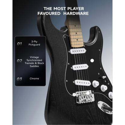 DST-80 Full Size Electric Guitar Kit with SSS Pickups and Amplifier