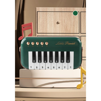 Mini Music Piano Keyboard, Portable Pocket-Sized Electronic Keyboard Ideal For Piano Practice And Learning 15 Keys Premium, Elegant Design Perfect As A Birthday Gift, New Year Gift, Or Holiday Present For Friends
