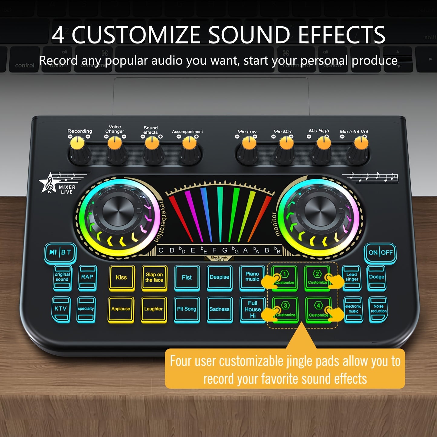 X3 Sound Card Professional Podcast Influencer KOL Singing Gaming DJ Mixing Station Controller Equipment Studio Professional Recording Electronic Music Mixer Power Karaoke Machine Available Dynamic Condenser Wireless Microphone Portable Microfono, Podcast