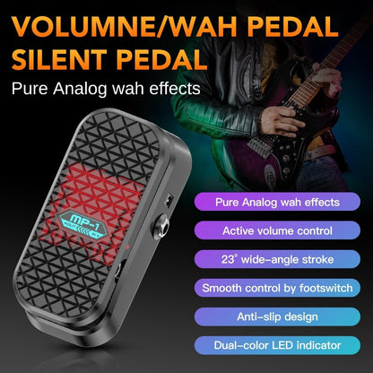 Guitar Effects Pedal, Analog, Wah, Volume for Electric Guitar Or Bass Tone Shaping