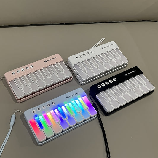 Pocket-Sized Mini Piano Keyboard - Portable 37-Key Electronic Keyboard For Music Practice, Stress Relief & Everyday Entertainment, Built-in Speaker, Perfect Travel Companion