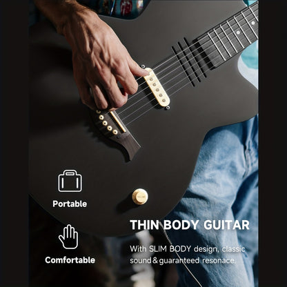 Acoustic Guitar, Portable, Starter, Kit for Lessons and Practice