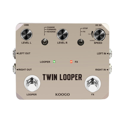 Guitar Effects Pedal, USB, Adjustable, Looper for Electric Guitar Or Bass Tone Shaping