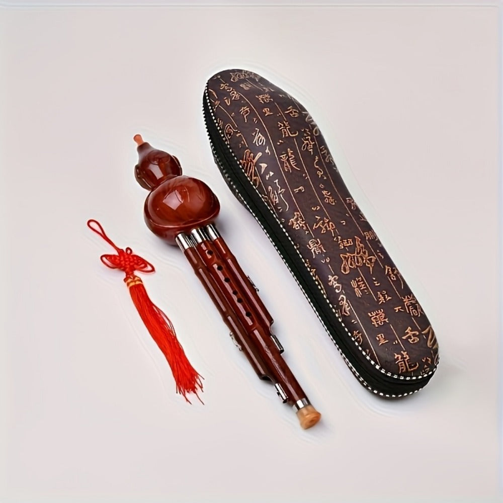 Chinese Hulusi Gourd Flute, Portable Beginner Wind Instrument for Practice