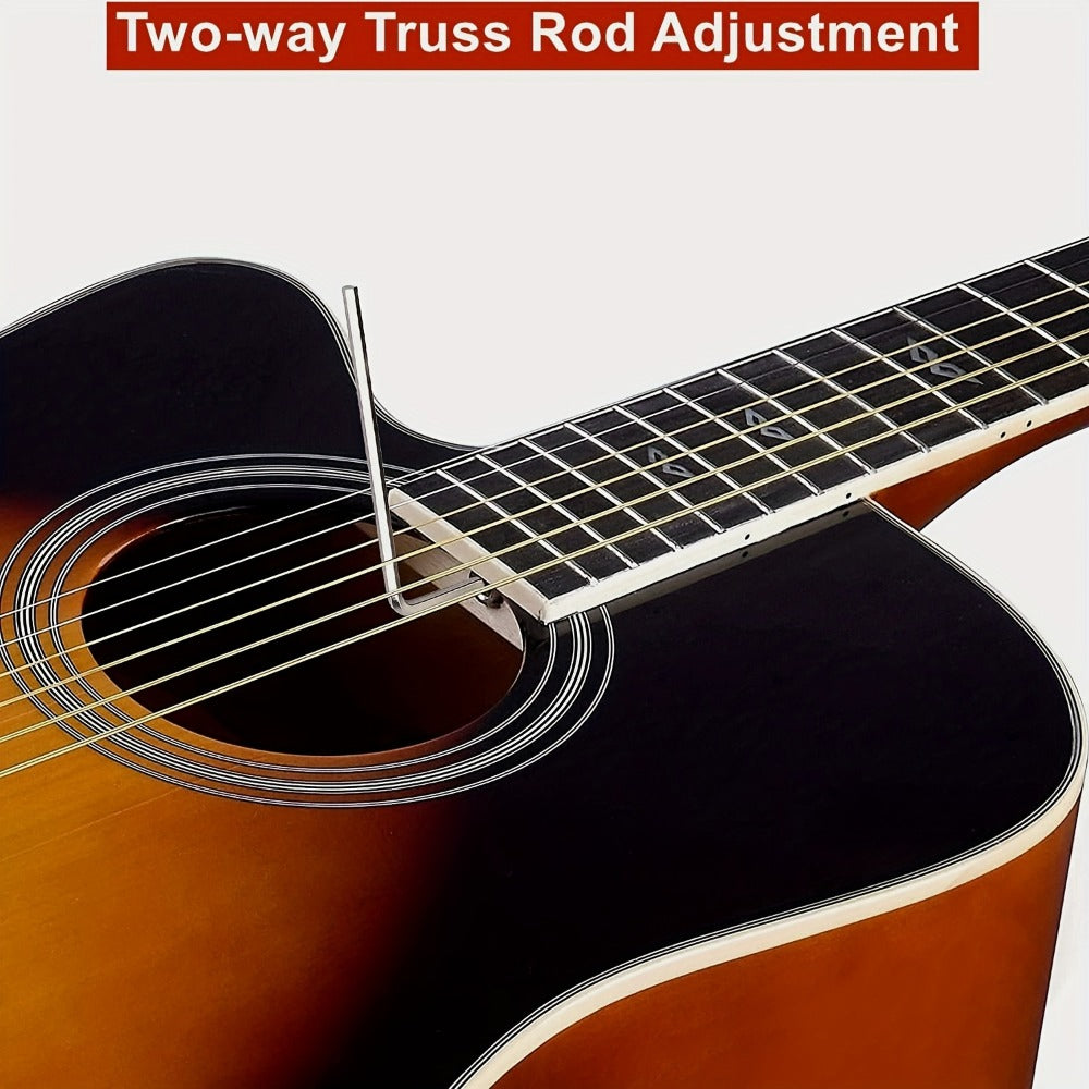 Acoustic Guitar, WINZZ, TG-A4, 41-Inch for Lessons and Practice