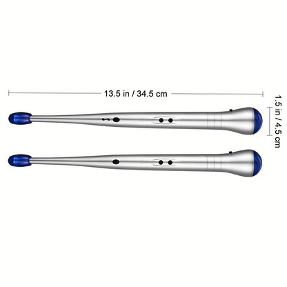 Electronic Air Drumsticks with Sound, LED Tips and Volume Control