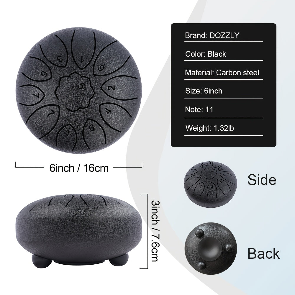 Outdoor Garden Rain Drum, Steel Tongue Drum-Durable Metal, Soothing Rainfall Sounds, Perfect for Garden, Yoga & Meditation