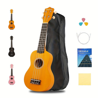 Soprano Ukulele, Beginner, Kit, Guitar for Lessons and Practice