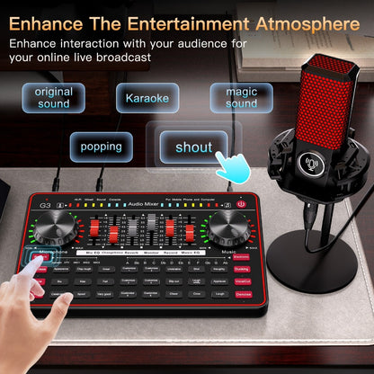 Portable Karaoke System, Wireless, USB, Podcast, Influencer, KOL for Parties and Karaoke