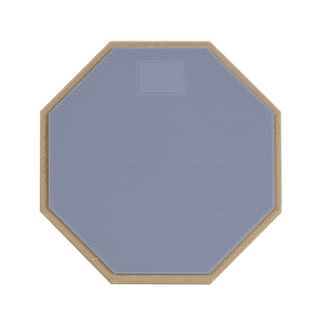 8-Inch Drum Practice Pad Rubber Wooden Dumb Drum Pad Mute Training for Jazz Drums Exercise Beginners
