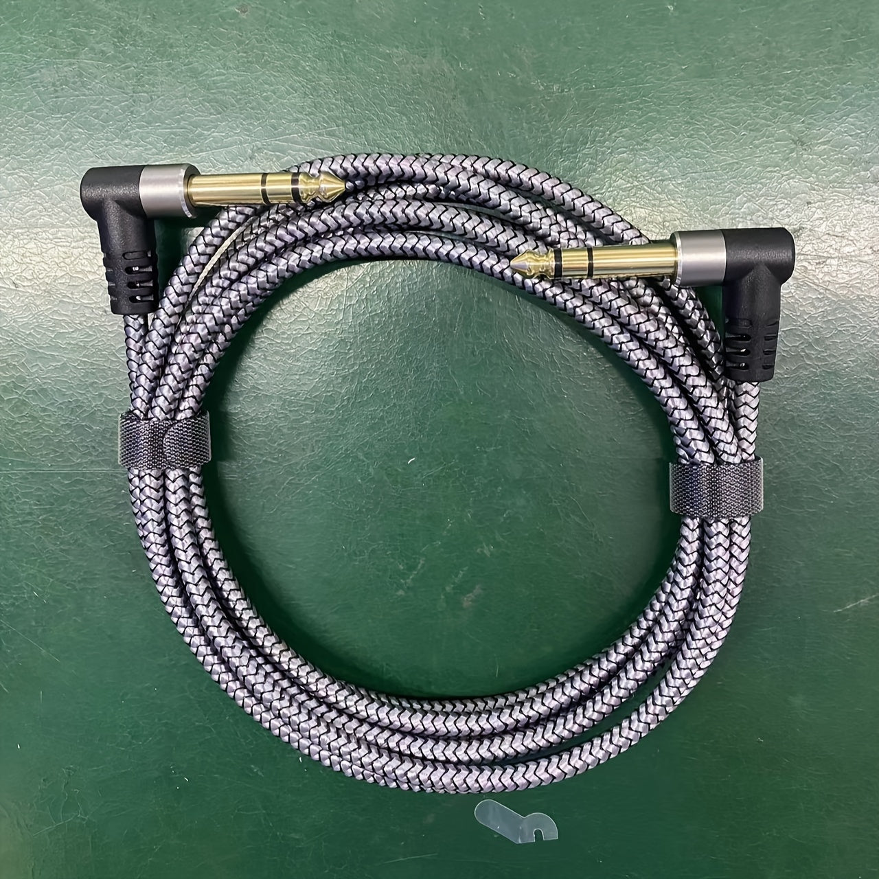 1-Pack LUTREE6.5 Audio Cable Male to Male TRS Two-Channel Balanced Power Amplifier Elbow Audio Cable Connecting Cable Double-Ended Docking Universal, Round Shape, Soft Disk Connectors, Ethernet Cable Type: Cat5e