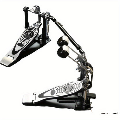 Double Bass Drum Pedals, Double Chain Drum Step on Hammer for Drum Set and Electronic Drums