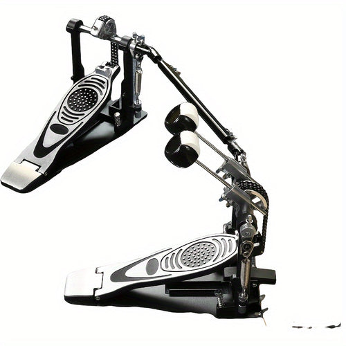 Double Bass Drum Pedals, Double Chain Drum Step on Hammer for Drum Set and Electronic Drums