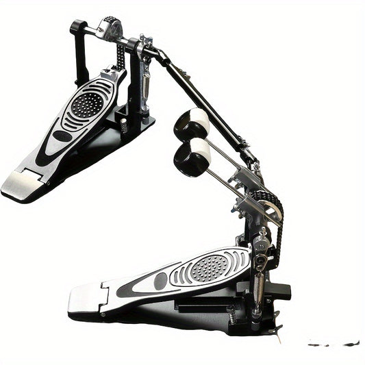 Double Bass Drum Pedals, Double Chain Drum Step on Hammer for Drum Set and Electronic Drums