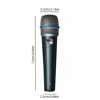 Recording Microphone, Dynamic, 6.35mm, Enhanced, Vocal for Recording and Streaming