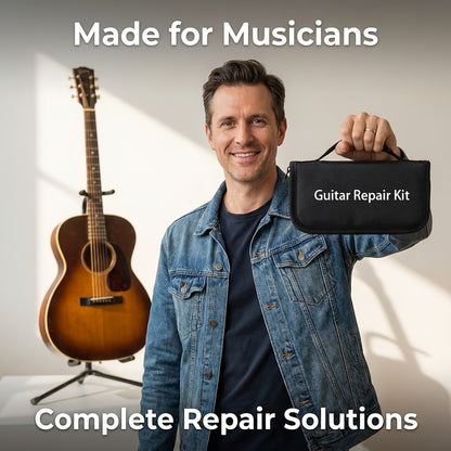31pcs Set for Guitar Maintenance, Including Tools for Luthiers, Winding, And Setup, Compatible with Guitars, Ukuleles, Basses, Mandolins, And Banjos