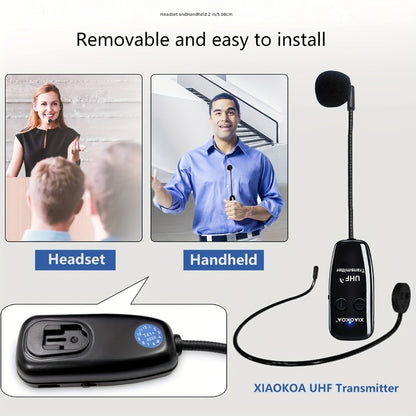 Recording Microphone, 160ft, Wireless, USB, Professional, UHF for Recording and Streaming