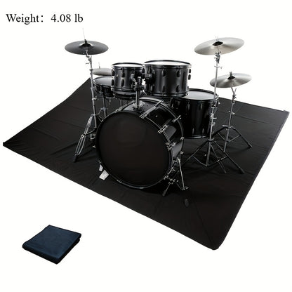 Drum Mats Featuring a Non-Slip Base (4X5.3 Feet), Suitable for Jazz And Electronic Drum Kits, Make a Perfect Present for Drummers. These Drum Additions Measure 47 by 63 Inches And Come in Black, Designed to Minimize for Noise